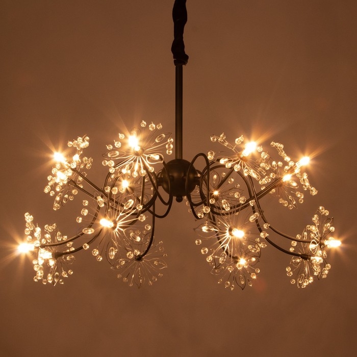 Люстра 1176/16 G4 20Вт черный 60х60х40см BayerLux