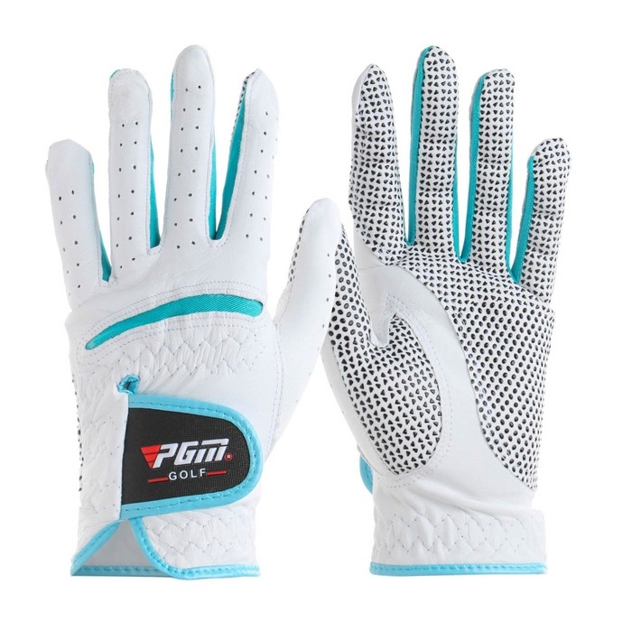 Перчатки для гольфа PGM, женские, пара, противоскользящие, овчина, размер 20 Перчатки для гольфа PGM, женские, пара, противоскользящие, овчина, размер 20