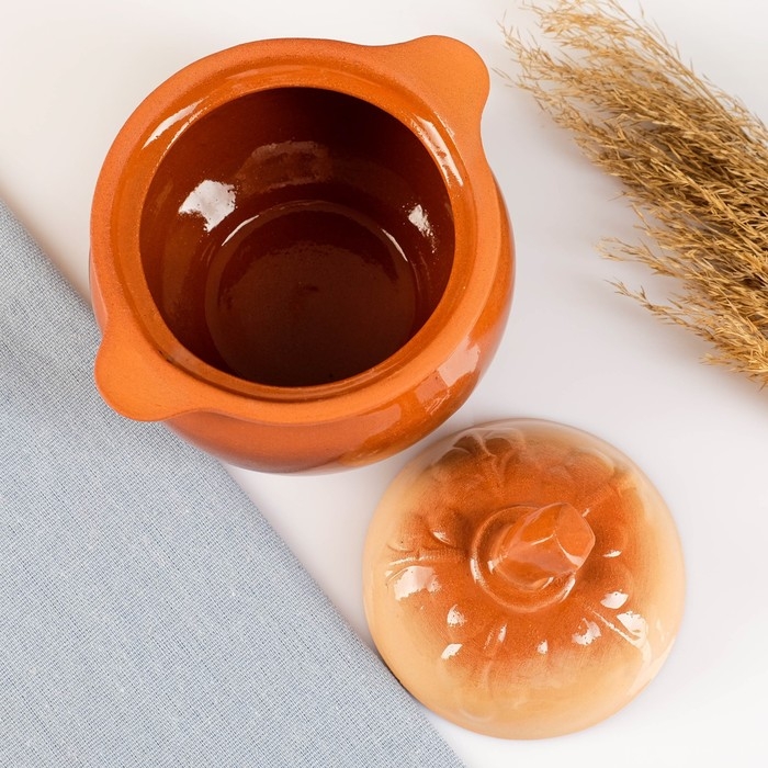 Горшок керамический для запекания  Горшок керамический для запекания "Луговой" 0,6л