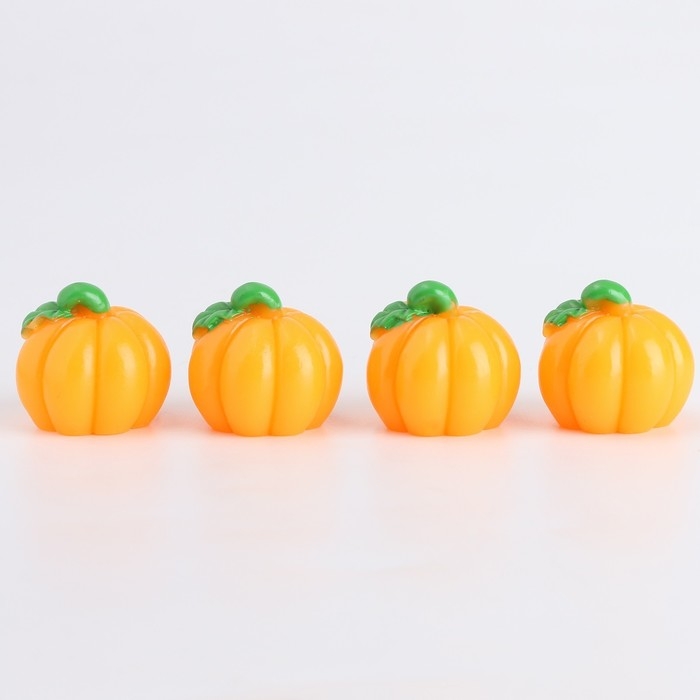 Миниатюра кукольная «Тыква», набор 4 шт., размер 1 шт. — 2 × 2,2 × 2 см
