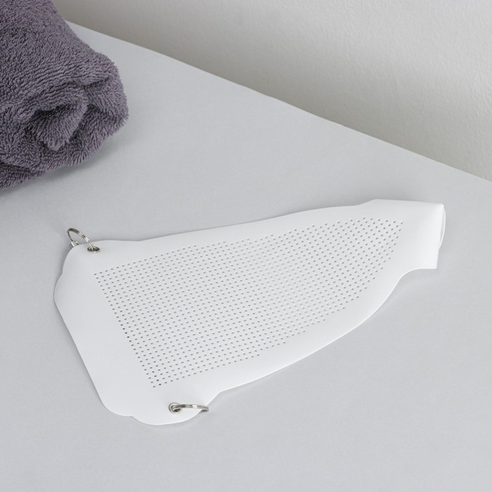 Насадка для утюга термостойкая универсальная Доляна, 23×15,5 см, цвет белый Насадка для утюга термостойкая универсальная Доляна, 23×15,5 см, цвет белый