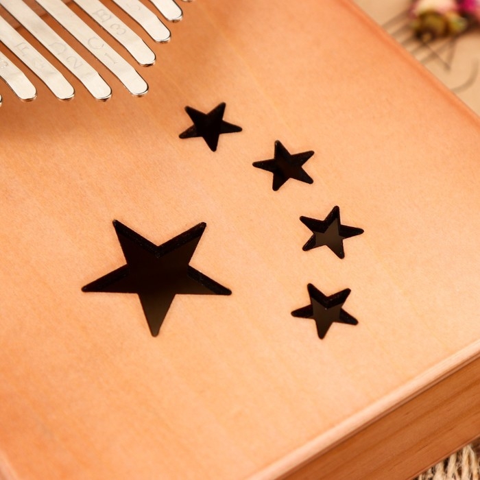 Музыкальный инструмент Калимба Музыкальный инструмент Калимба "Звёзды", 17 нот