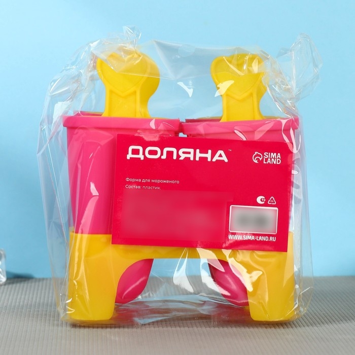 Форма для мороженого Доляна «Кьют», 11×6×12 см, 4 ячейки, цвет прозрачный Форма для мороженого Доляна «Кьют», 11×6×12 см, 4 ячейки, цвет прозрачный