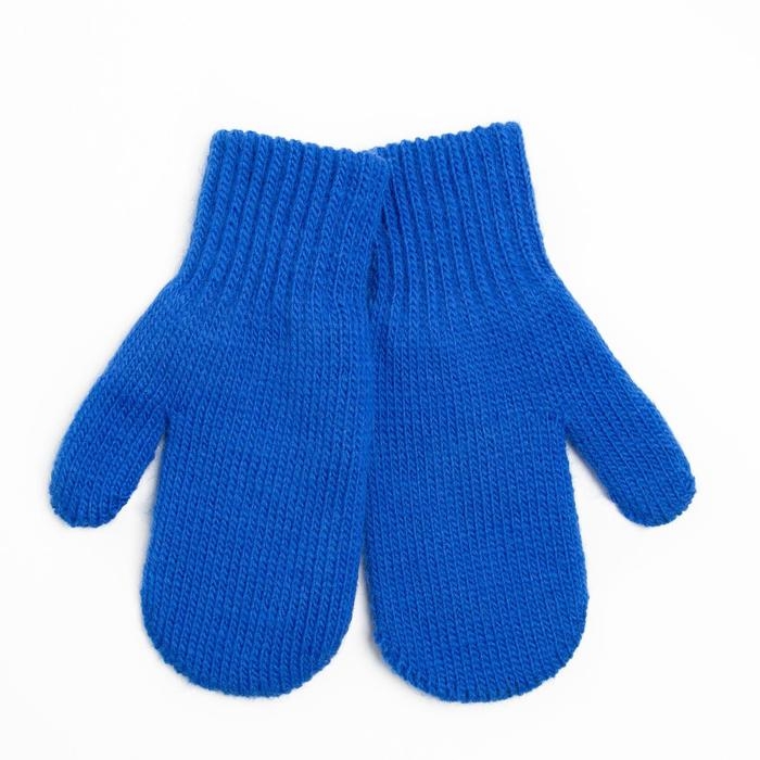 Варежки двойные детские, цвет синий, размер 12 (3-6 лет) Варежки двойные детские, цвет синий, размер 12 (3-6 лет)