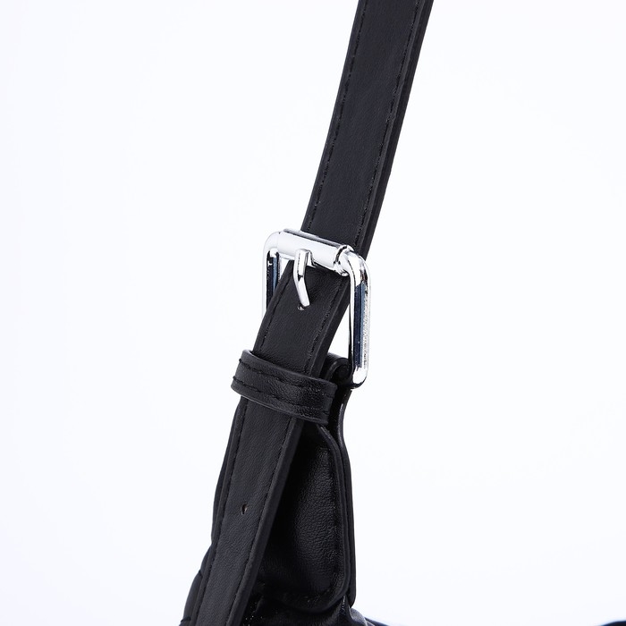 Сумка-багет на молнии, цвет чёрный Сумка-багет на молнии, цвет чёрный