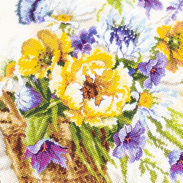 Набор для вышивания Набор для вышивания "Лето в корзинке" 38 х 28