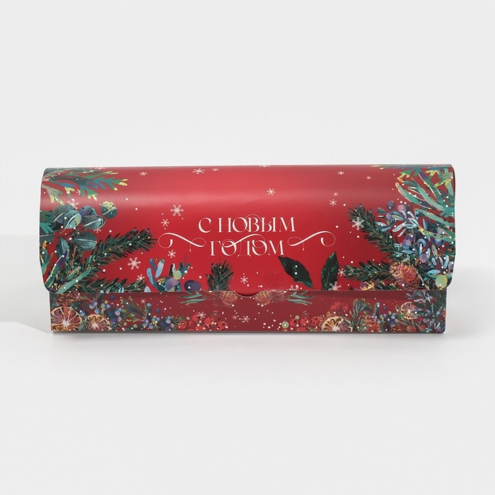 Коробка под кекс «С Новым годом!», 9 х 9 х 24,5 см, Новый год Коробка под кекс «С Новым годом!», 9 х 9 х 24,5 см, Новый год