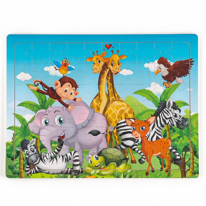 Пазл большой Пазл большой "Африка" элемент: 5,5 × 3 см