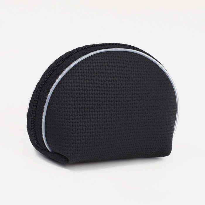 Кошелёк женский на молнии, цвет чёрный