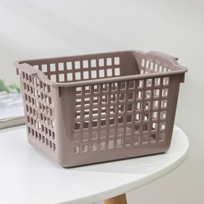 Корзина для хранения, 15×21×12 см, цвет МИКС Корзина для хранения, 15×21×12 см, цвет МИКС