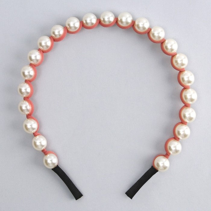 Ободок для волос с жемчугом новогодний «Желания исполнятся» на Новый год Ободок для волос с жемчугом новогодний «Желания исполнятся» на Новый год