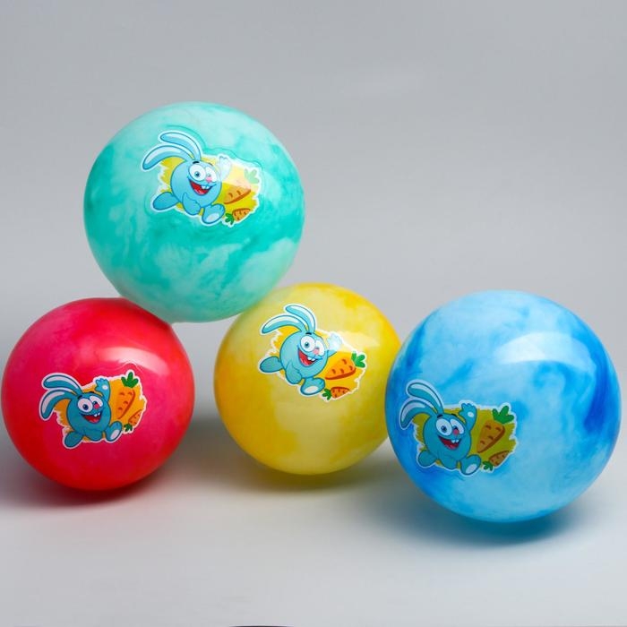 Мяч детский Смешарики «Крош», 22 см, 60 г, мрамор, МИКС Мяч детский Смешарики «Крош», 22 см, 60 г, мрамор, МИКС
