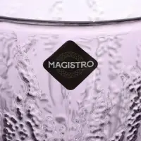 Бокал для вина Magistro &laquo;Французская лаванда&raquo;, 310 мл, 16.4&times;8.9 см, стекло, сиреневый
