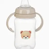 Поильник - непроливайка Baby Bear с силиконовым носиком, 270 мл., бежевый Mum&Baby