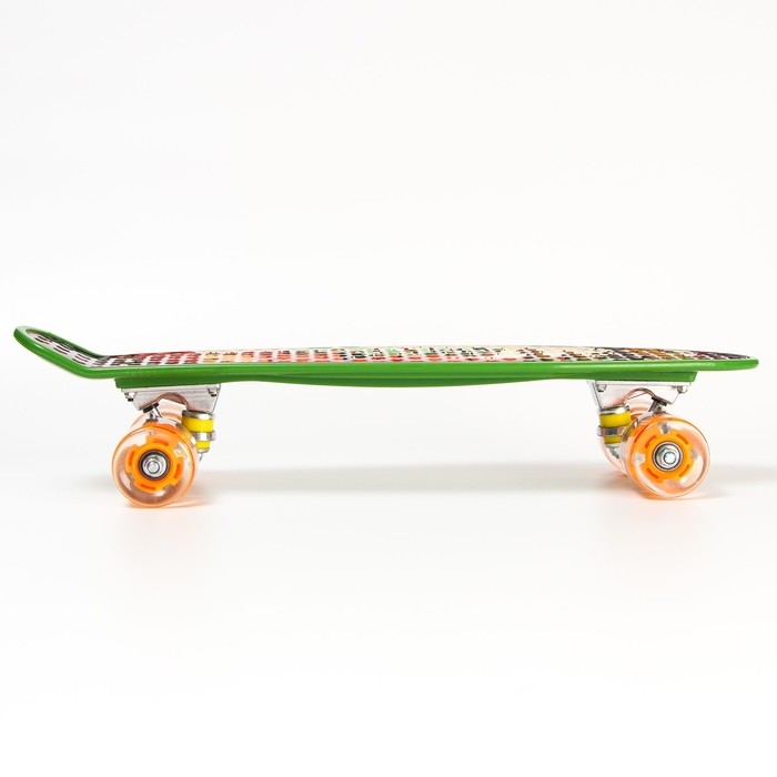 Пенниборд Gravity Falls 56 х 16 см, колёса световые PU 60х45 мм, ABEC 7, цвет зелёный Пенниборд Gravity Falls 56 х 16 см, колёса световые PU 60х45 мм, ABEC 7, цвет зелёный