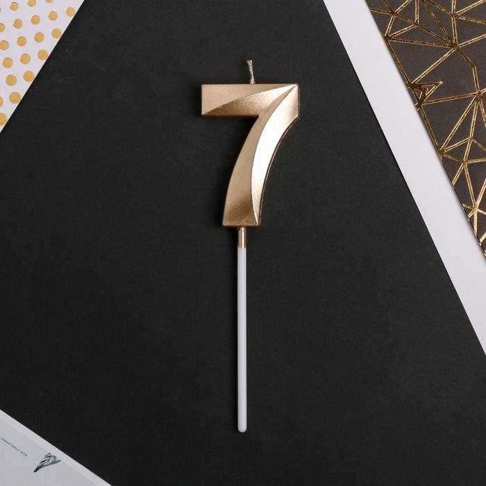 Свеча для торта, цифра «7», 11,5 х 2,3 см Свеча для торта, цифра «7», 11,5 х 2,3 см