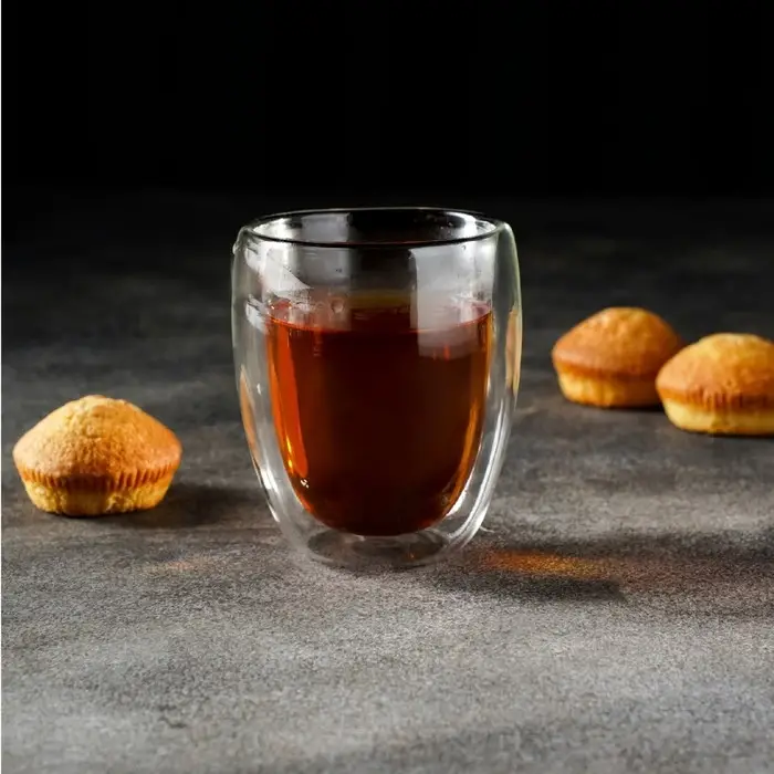 Стакан с двойными стенками «Поль», 300 мл, стекло, прозрачный