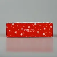 Коробочка для макарун «Снегири», 18 х 5.5 х 5.5 см