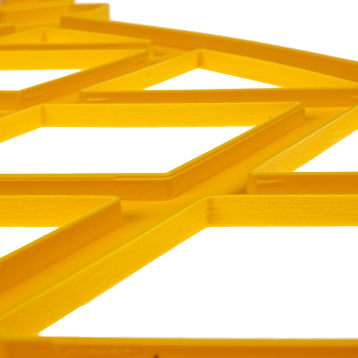 Ограждение декоративное, 35 × 232 см, 4 секции, пластик, жёлтое, MODERN, Greengo Ограждение декоративное, 35 × 232 см, 4 секции, пластик, жёлтое, MODERN, Greengo