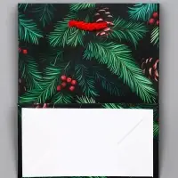 Пакет подарочный новогодний ламинированный, &laquo;Шишки&raquo;, 11.5&times;6.5&times;14.5 см