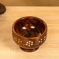 Чаша на ножке "В самое сердце" 10х10х7 см, дерево шишам