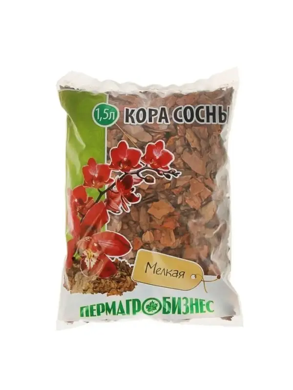 Добавка в почву &laquo;Кора сосны&raquo;, мелкая, 1.5 л