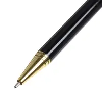Ручка подарочная Calligrata &laquo;Проект&raquo;, шариковая, поворотная, в футляре кожзам, корпус чёрный с золотым