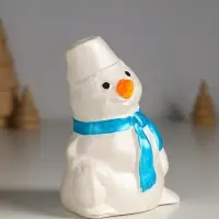 Фигурка гипс &laquo;Снеговик&raquo;, 10&times;6 см, перламутр