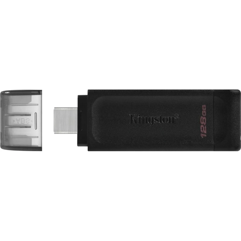Флеш-память Kingston DataTraveler 70, USB-C 3.2 G1, чер, DT70/128GB