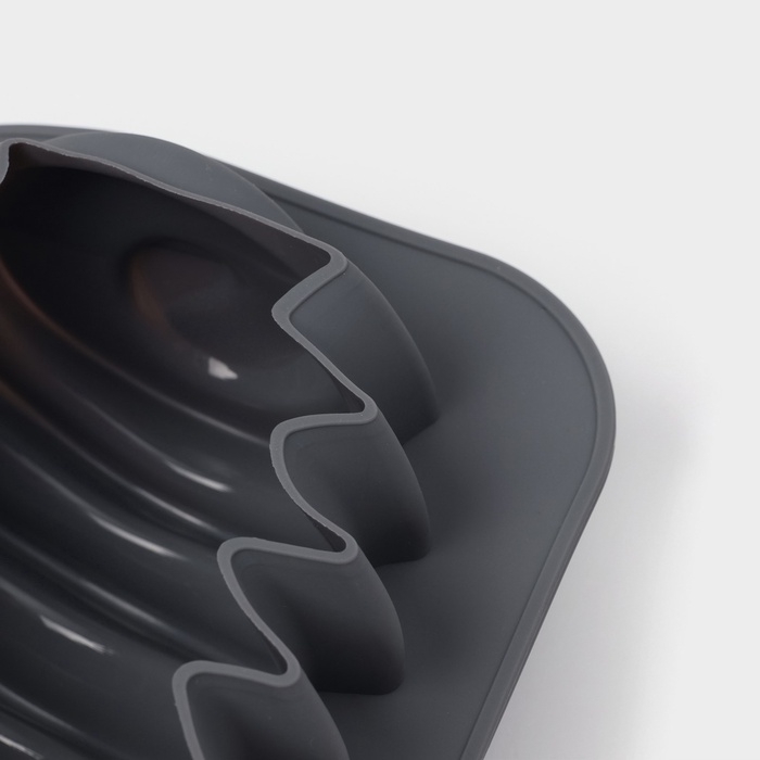 Форма для выпечки и муссовых десертов KONFINETTA «Грани», силикон, 19×15,3×8,8 см, серая Форма для выпечки и муссовых десертов KONFINETTA «Грани», силикон, 19×15,3×8,8 см, серая