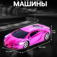 Машинка на пульте управления &laquo;Шоукар&raquo;, радиоуправление, работает от батареек, розовая