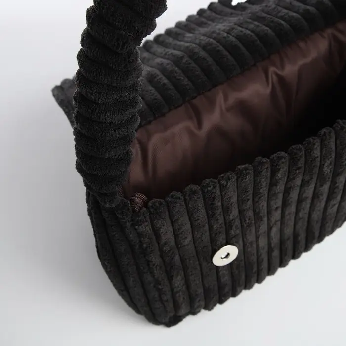 Сумка молодёжная на магните, 25.5&times;4.5&times;18.5 см, чёрная