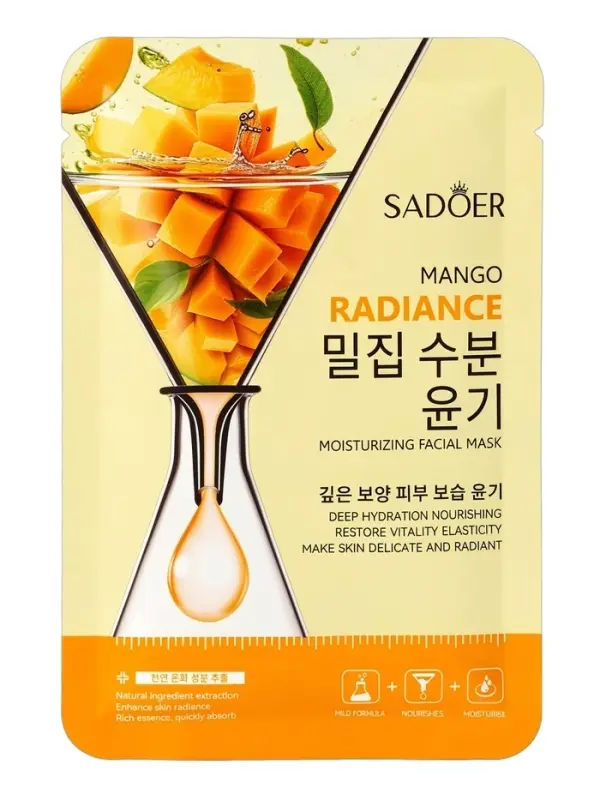 Маска для лица успокаивающая Sadoer &laquo;Манго&raquo;, 25 мл