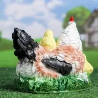 Садовая фигура из полистоуна &laquo;Курица Наседка&raquo;, 27&times;20&times;22 см