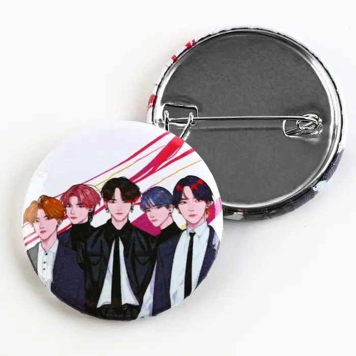 Значок закатной аниме «Парни», K-pop, d=38мм Значок закатной аниме «Парни», K-pop, d=38мм