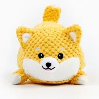 Игрушка мягкая для собак &laquo;Хрюкающий пес&raquo;, жёлтая, с пищалкой, 20 см
