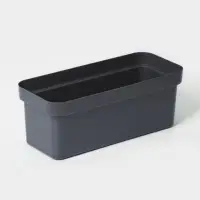 Ящик балконный для цветов &laquo;Эко&raquo;, 8 л, 40&times;17&times;15.5 см, пластиковый, цвет тёмный гранит