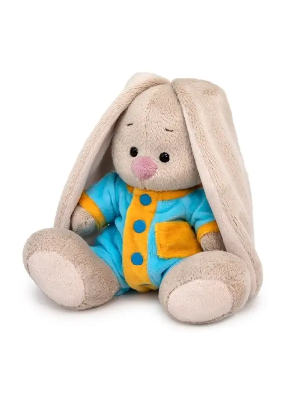 Мягкая игрушка &laquo;Зайка Ми в голубом комбинезоне&raquo;, 15 см