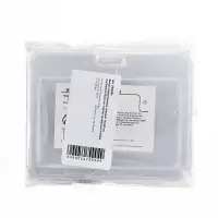 Бейдж горизонтальный, внешний 103&times;80 мм, внутренний 85&times;54 мм, пластик прозрачный