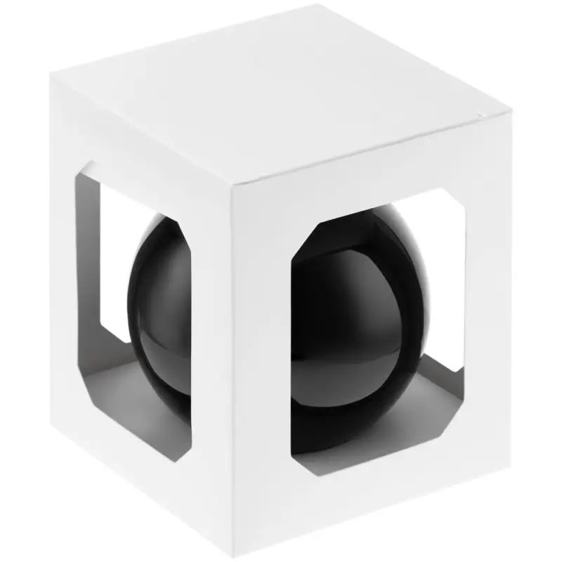 Елочный шар Finery Gloss, 10 см, глянцевый черный Елочный шар Finery Gloss, 10 см, глянцевый черный