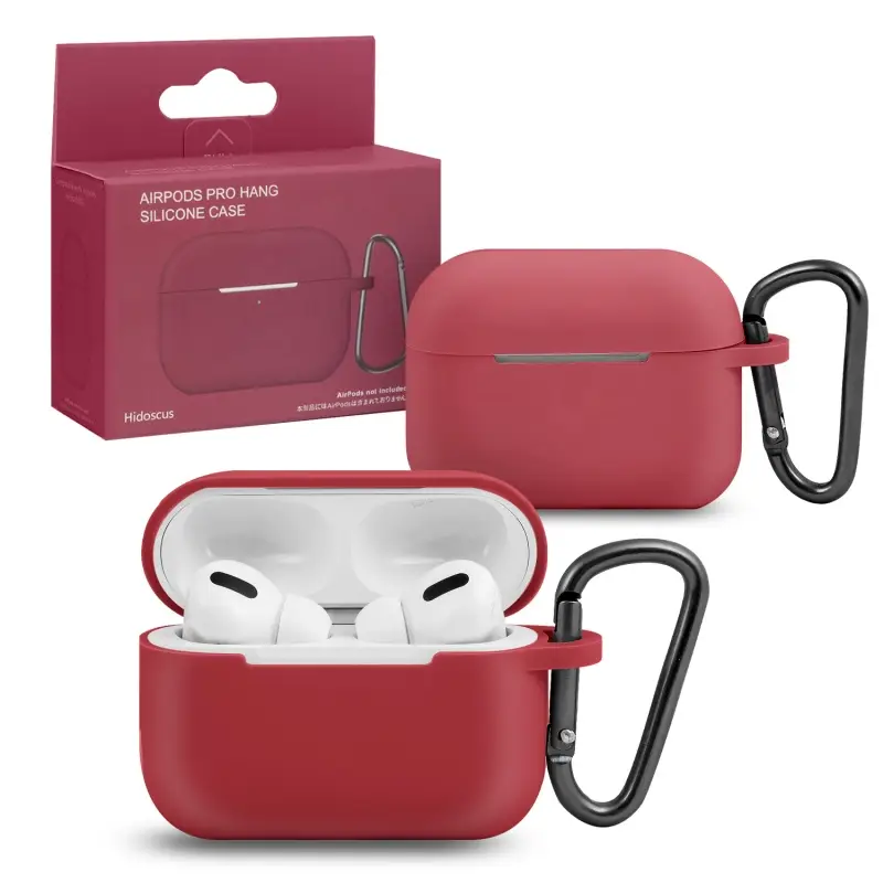 Чехол для AirPods Pro Hang Silicone Сase с карабином SL Hidoscus