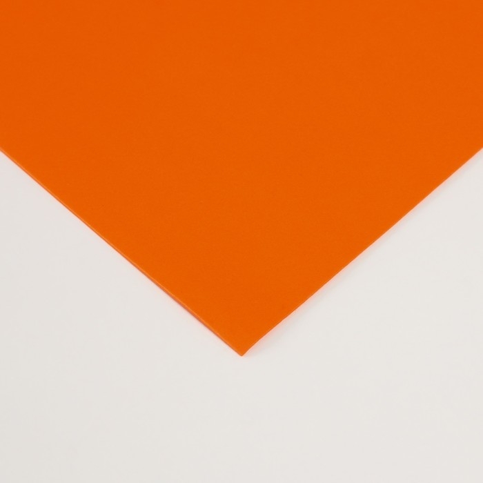 Фоамиран матовый 60х70 см, 1 мм, оранжевый Фоамиран матовый 60х70 см, 1 мм, оранжевый