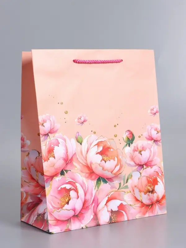 Пакет подарочный ламинированный "Прекрасной" 26 х 12 х 32 см