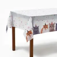 Скатерть одноразовая &laquo;Котики фотографичные&raquo;, 130&times;180 см