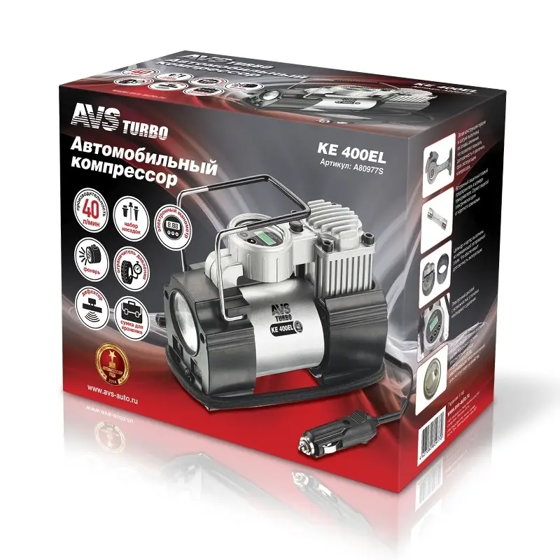 Компрессор автомобильный AVS KE400EL