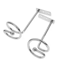 Крючок - держатель для штор на стену CAPPIO KS044, металлический, цвет хром, 2 шт Крючок - держатель для штор на стену CAPPIO KS044, металлический, цвет хром, 2 шт