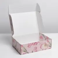 Коробка подарочная складная, упаковка, «Цветы», УФ-лак, 30.5 х 22 х 9.5 см Коробка подарочная складная, упаковка, «Цветы», УФ-лак, 30.5 х 22 х 9.5 см