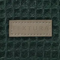 Косметичка женская на молнии TEXTURA, объёмная, большая, мягкая, зелёная