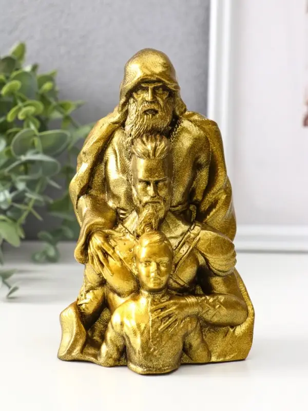 Фигура «Опора рода», 15.5×9.5×8 см, золото