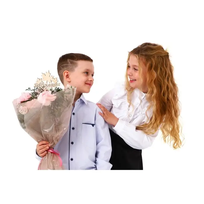 Топпер для торта деревянный «Первоклашка» Топпер для торта деревянный «Первоклашка»